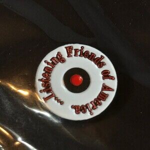 Hunt a Killer Listening Friends of America Collectible Enamel Lapel Pin